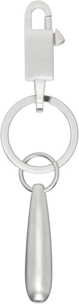 Rick Owens Silver Hollywood Teardrop Keychain 2