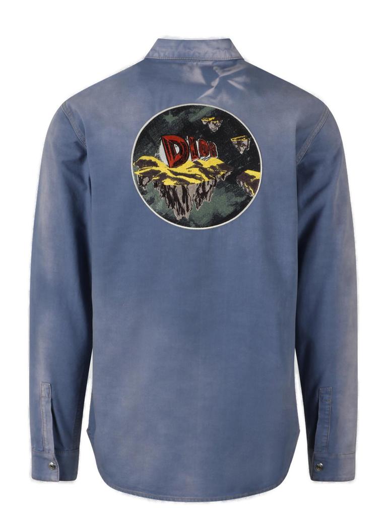 Dior Homme Buttoned Long-Sleeved Denim Shirt – On Sale Now with Up