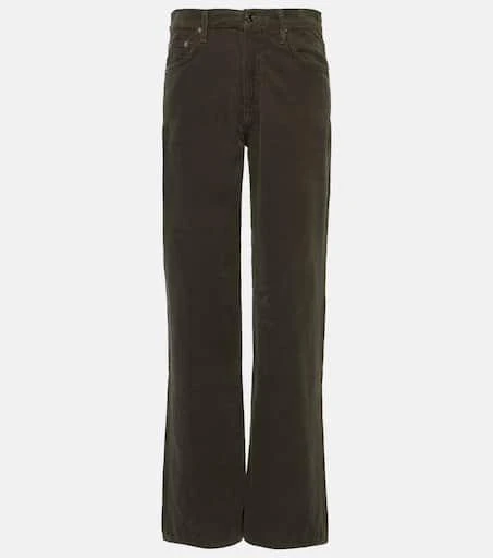 AGOLDE Harper mid-rise corduroy straight jeans 1