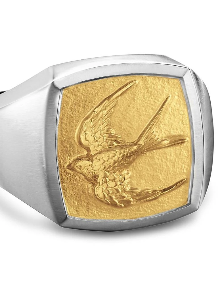 David Yurman Waves Bird Pinky Ring in Sterling Silver 4