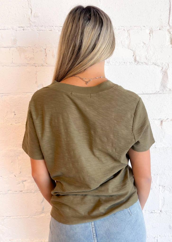 Project Social T Plata Notched Tee In Green