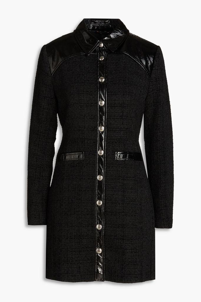 Maje Tweed mini shirt dress