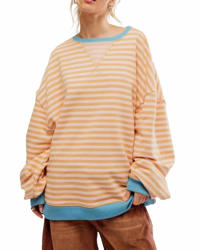 Free People Free People - Classic Striped Crew Neck Top 1