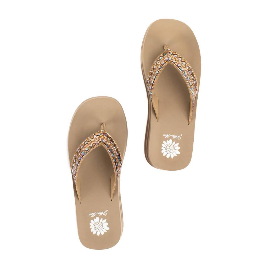 Yellow Box Women's Kaduna Platform Sandal In Taupe