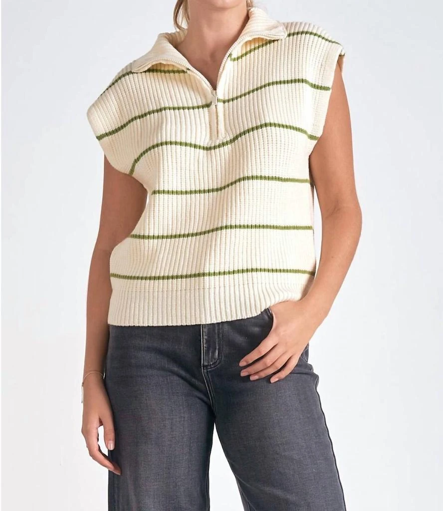 Elan Elan - Sleeveless Sweater 1