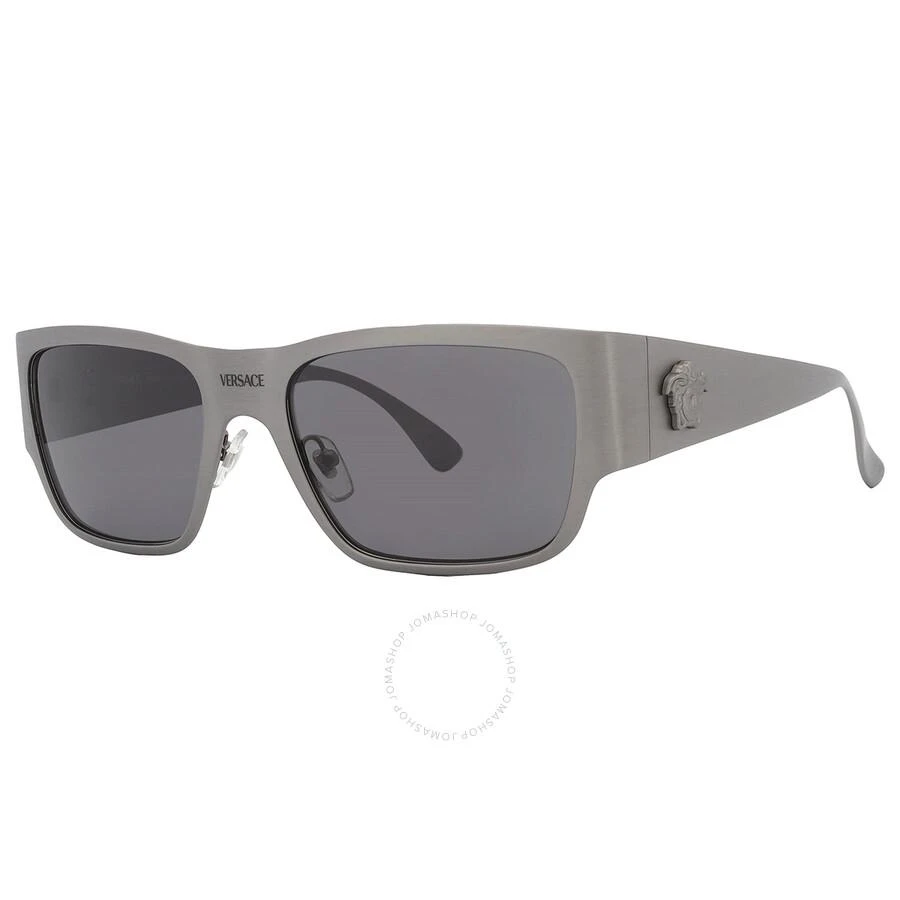 Versace Dark Grey Rectangular Men's Sunglasses VE2262 126287 56 3