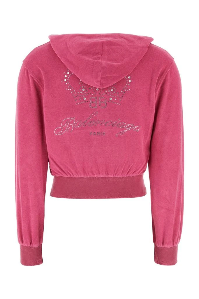 Balenciaga Pink chenille sweatshirt 1
