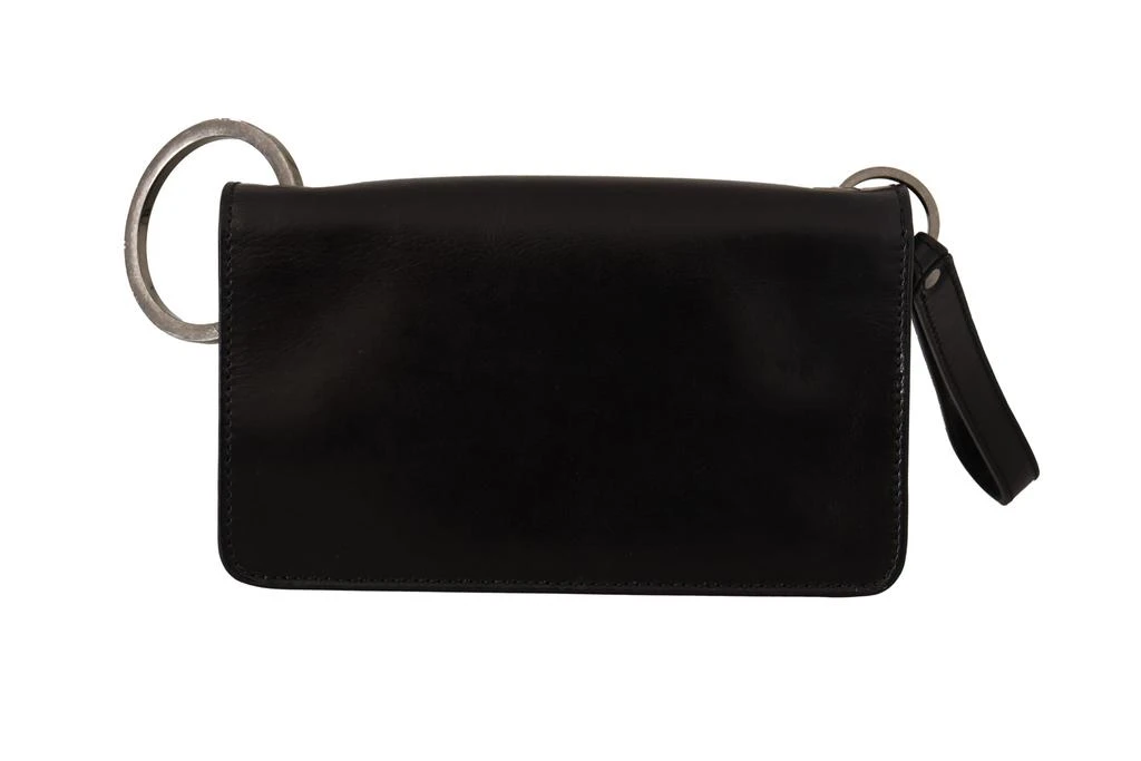 Dolce & Gabbana Dolce & Gabbana Black Leather Wristlet Mini Bag Card Bill Wallet 3
