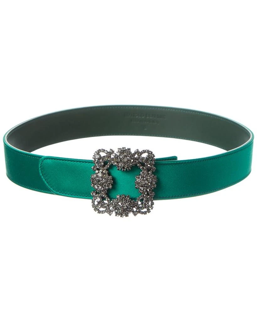 Manolo Blahnik Hangisi 35 Satin Belt 1