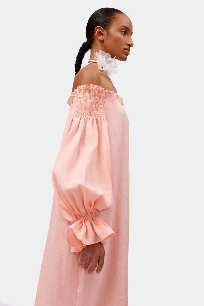 Sleeper Romantica loungewear dress in Rose Pink 6