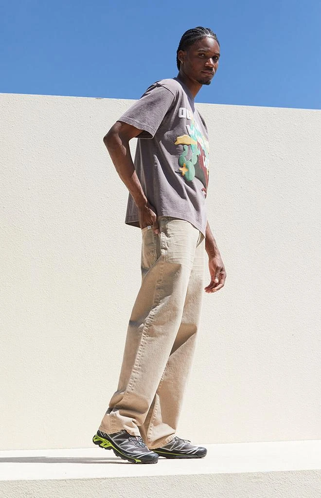 PacSun Tan Baggy Jeans 2