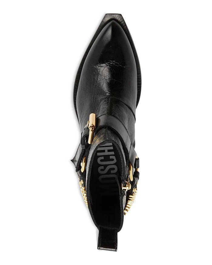 Moschino Women's Logo Harness Ankle Boots 3