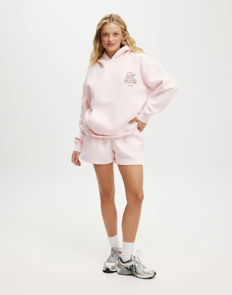 Cotton:On Cotton On Plush premium graphic hoodie in pink 4