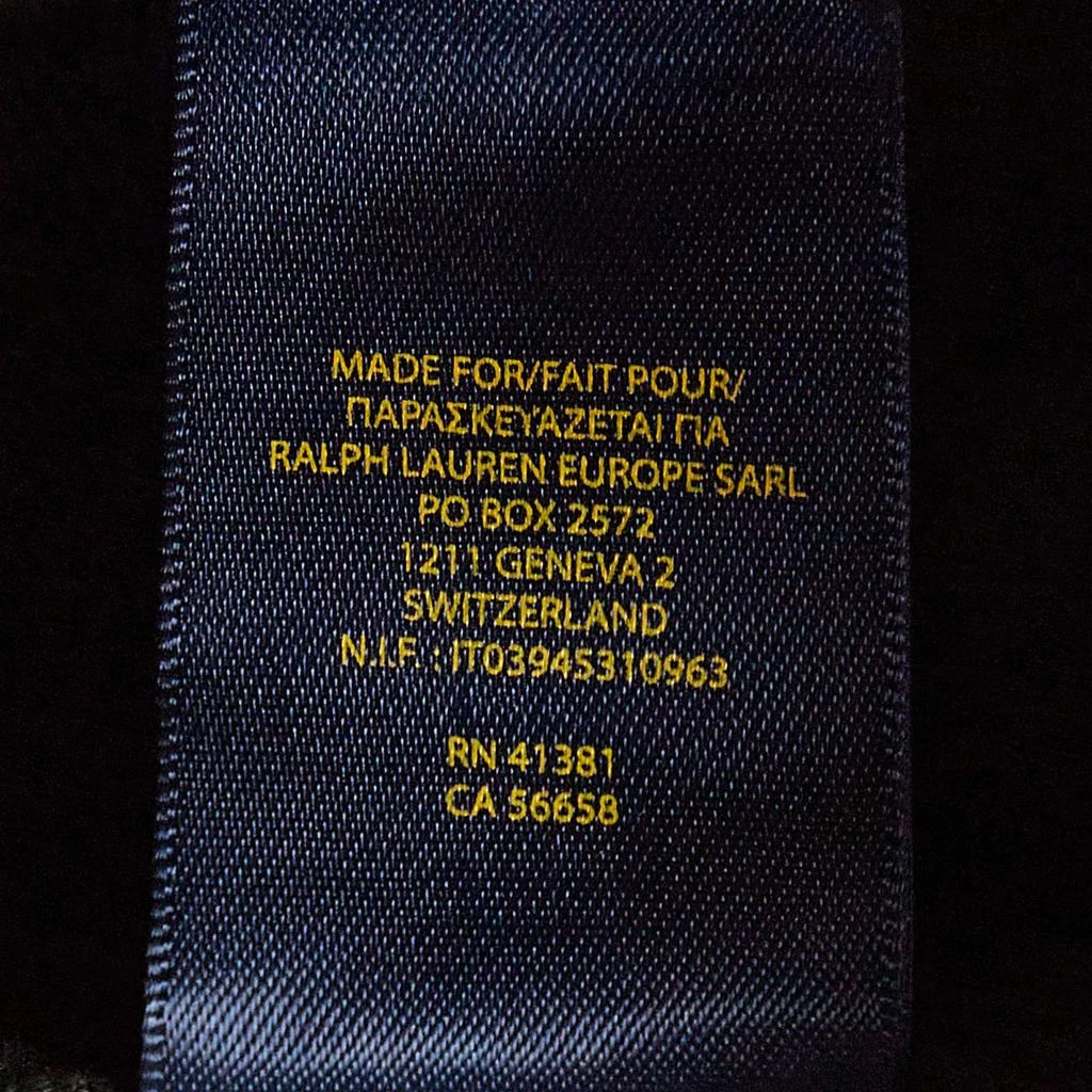 Ralph Lauren Polo Ralph Lauren Black Denim Double Breasted Officer's Jacket M 7