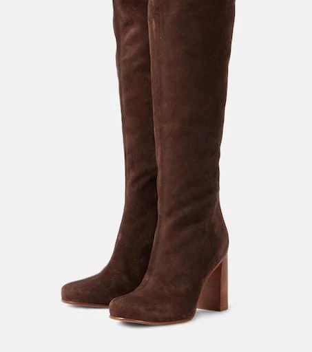 Khaite Willow knee-high suede boots 4