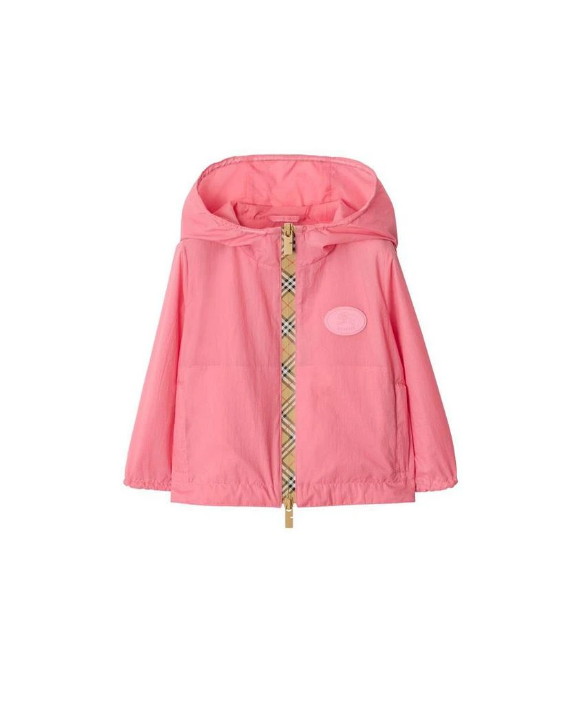 Burberry Girls
 Checker-tape Nylon Hooded Jacket - Baby, Little Kid 1