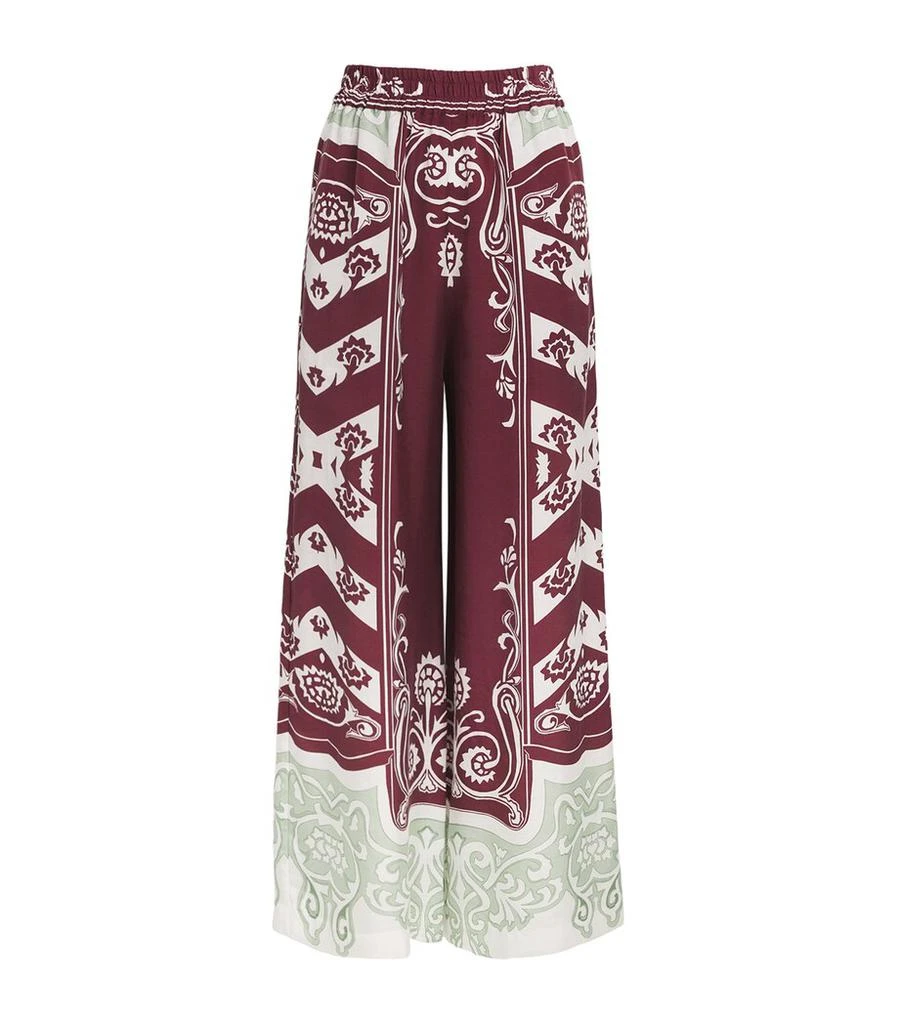 LUG VON SIGA Printed Madison Wide-Leg Trousers 1