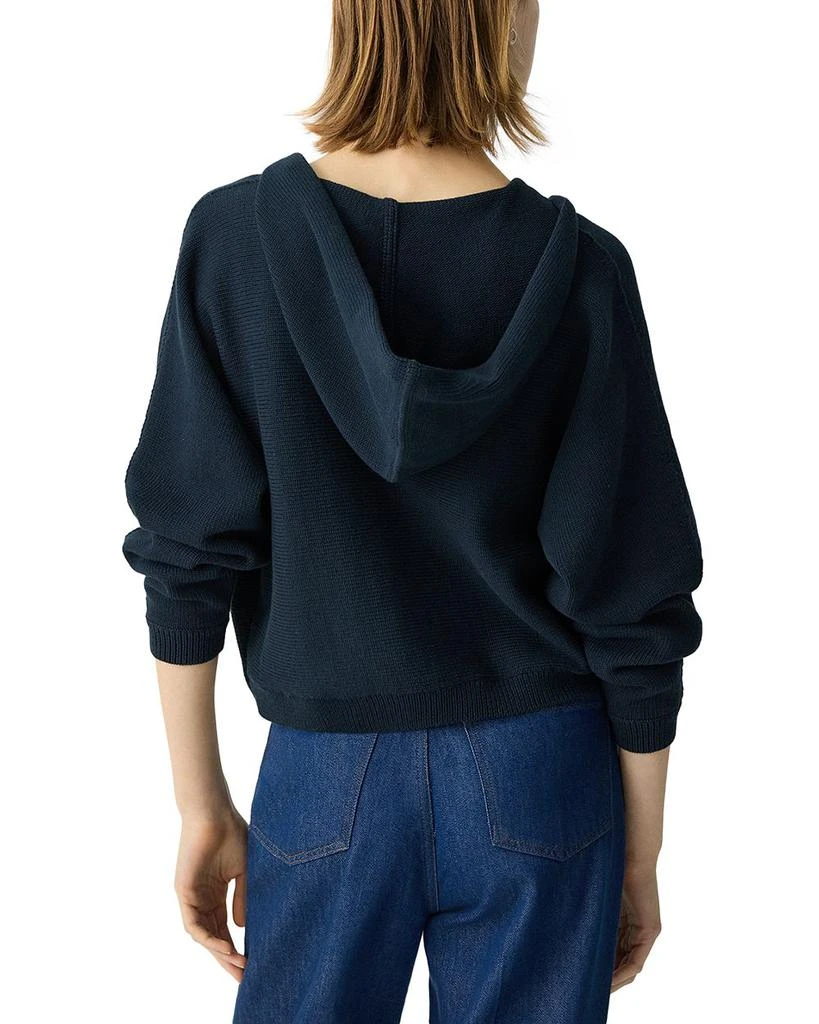 Theory Zip-Up Hoodie in Rounded Cotton Blend 3