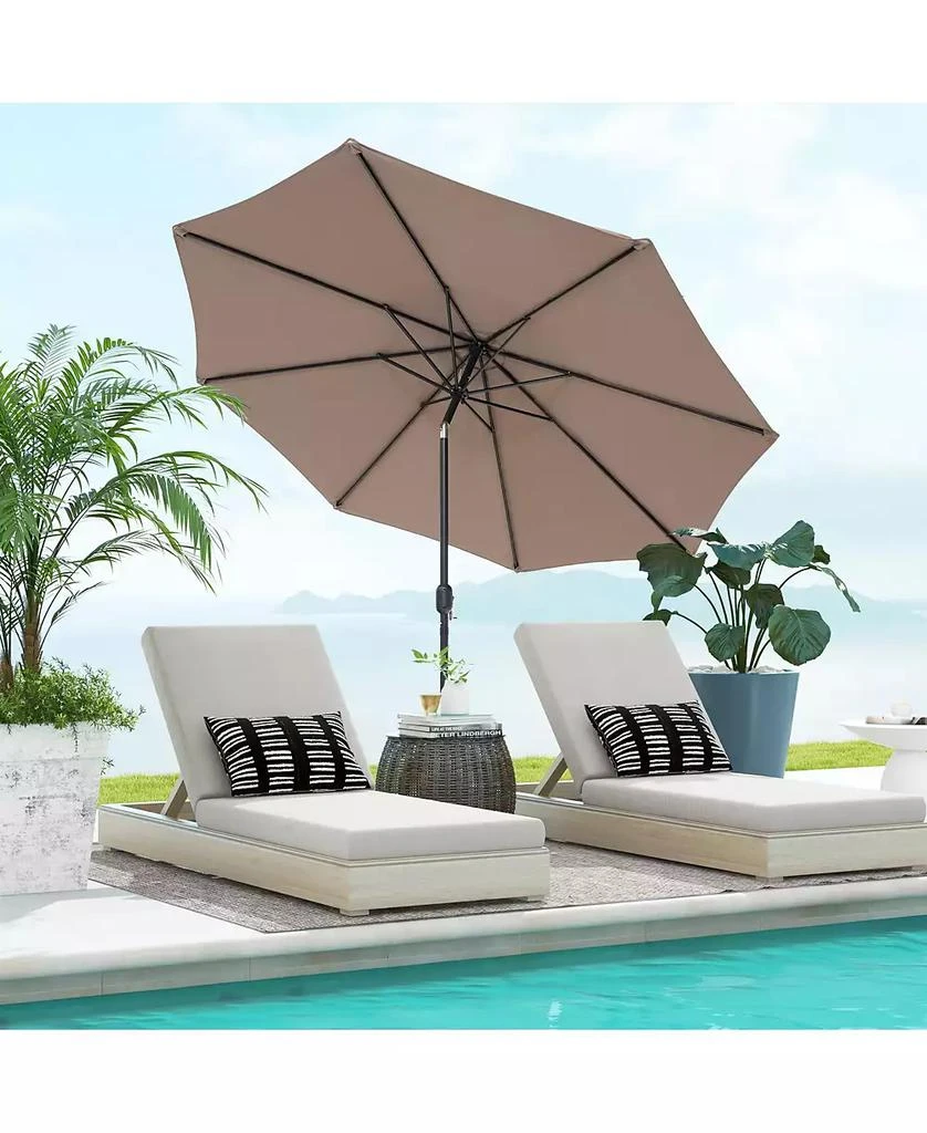 GOUUN 10 Feet Outdoor Patio Umbrella with Tilt Adjustment and Crank 2