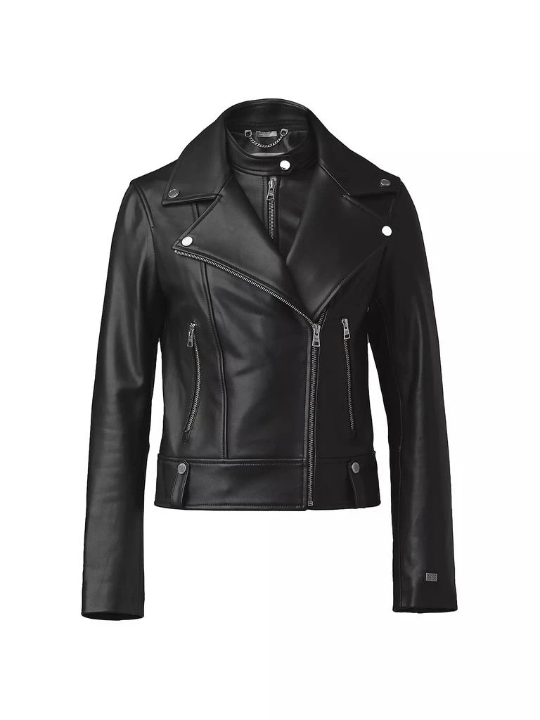 Soia & Kyo Ryder Fitted Leather Biker Jacket 1