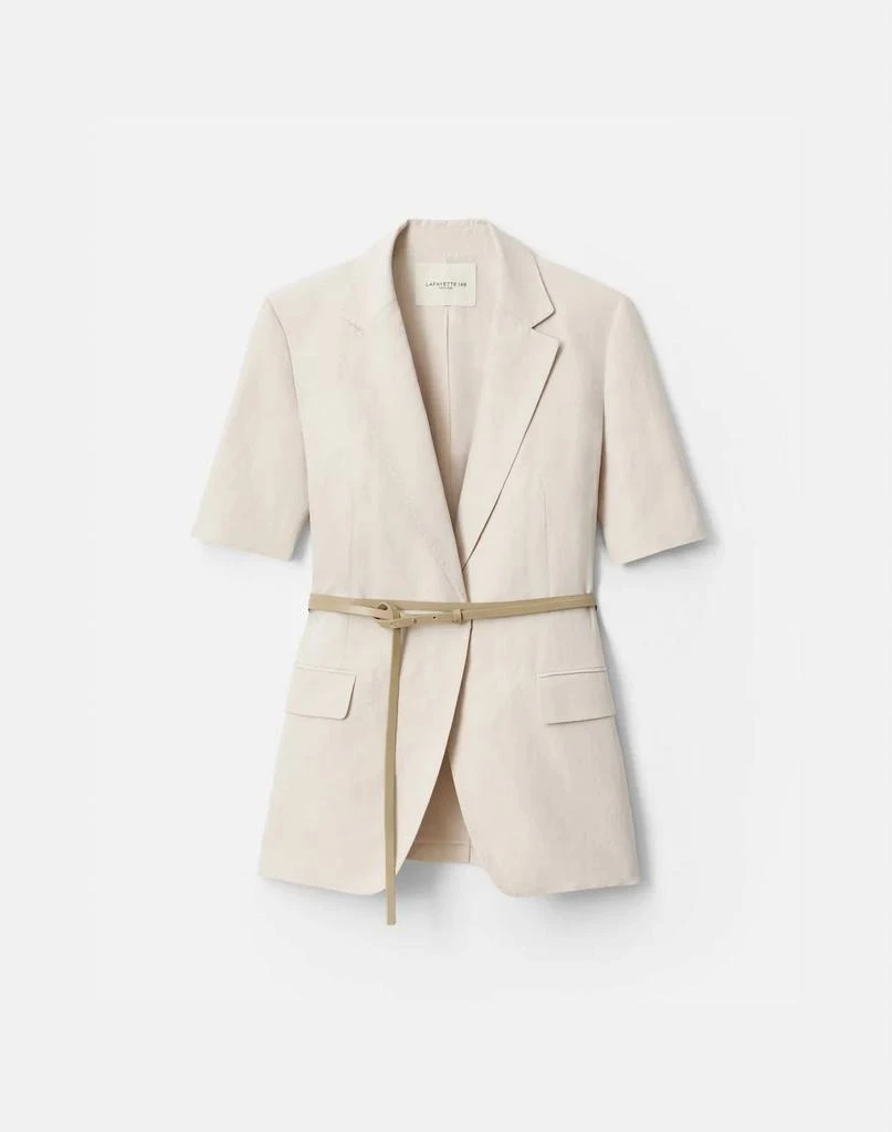 Lafayette 148 Lafayette 148 - Short Sleeves Blazer with Belt 1
