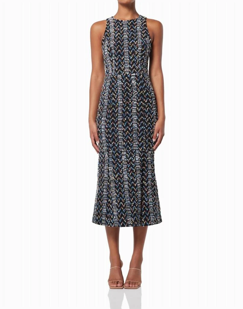 knee length dresses for ladies Brittany A-Line Midi Dress in Pink