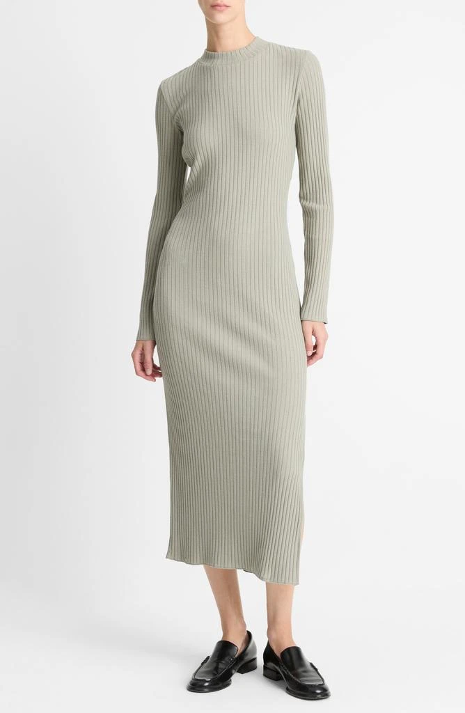 Vince Long Sleeve Rib Maxi Dress 1
