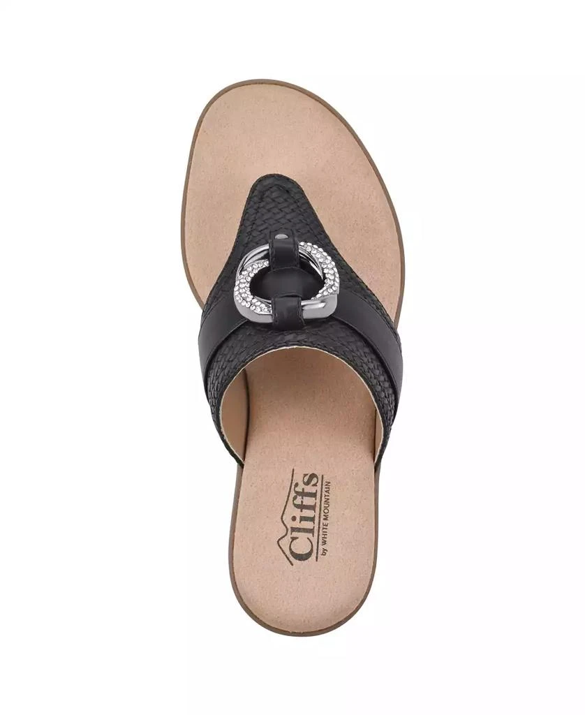White Mountain Women's Benedict Thong Comfort Sandal 4
