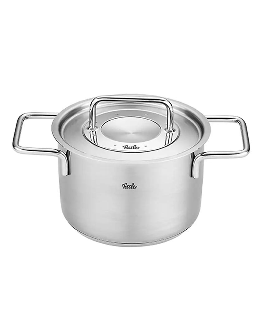 Fissler Pure Collection Stainless Steel 2.2 Quart Stock Pot with Metal Lid