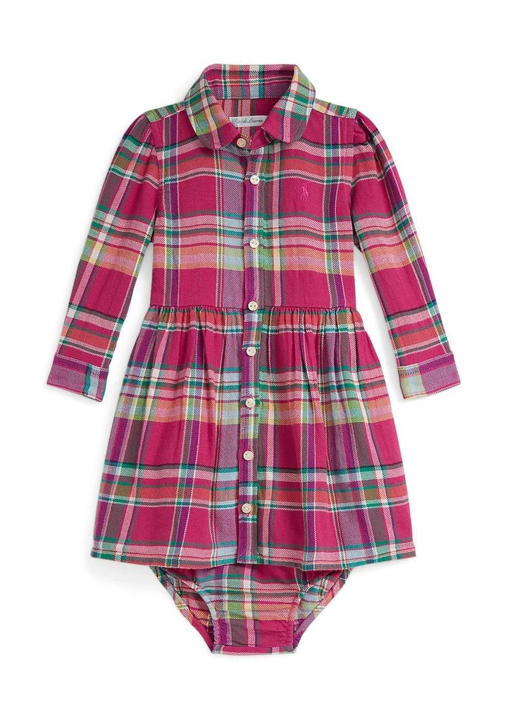 Ralph Lauren Baby Girls Cotton Bodysuit
Plaid Ponte Dress Set