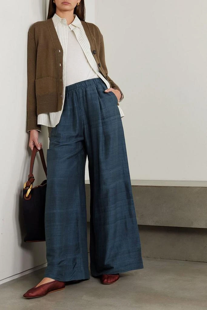 Apiece Apart Suerte silk-dupioni wide-leg pants 2