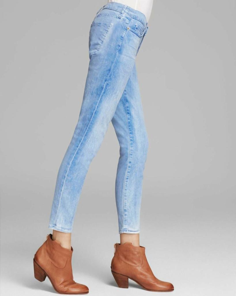 Current Elliott Stiletto Mariner Light Wash Skinny Jeans In Blue