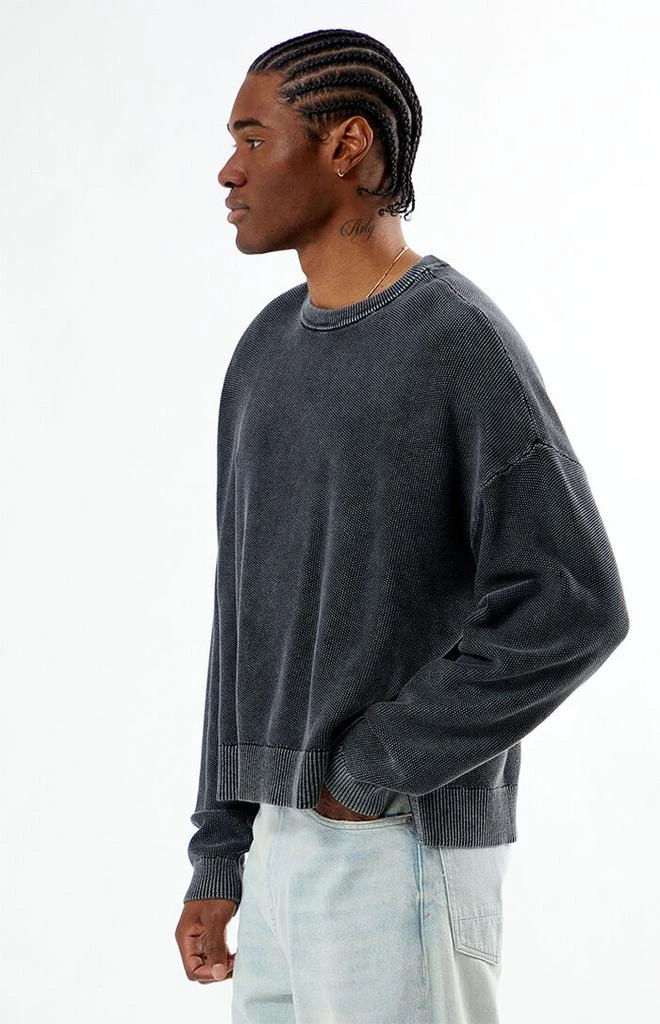 PacSun Black Textured Crew Neck Sweater 3