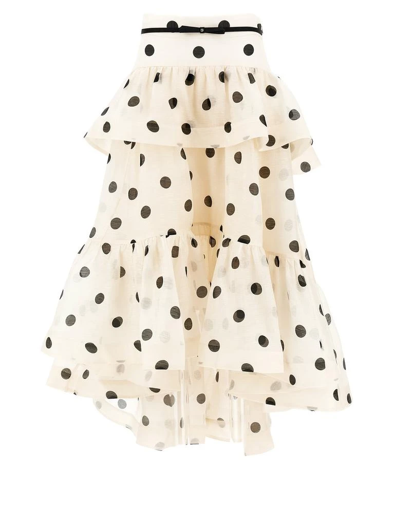 Zimmermann Zimmermann Crush High-Low Tiered Skirt 1