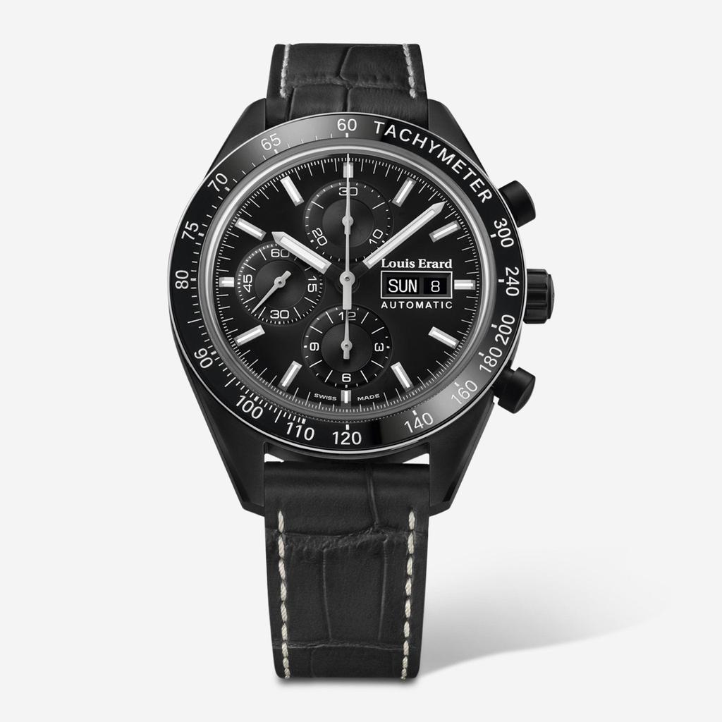 Louis Erard Louis Erard Sportive Chronograph Black PVD Automatic Men's Watch 78109NA22.BDCN82