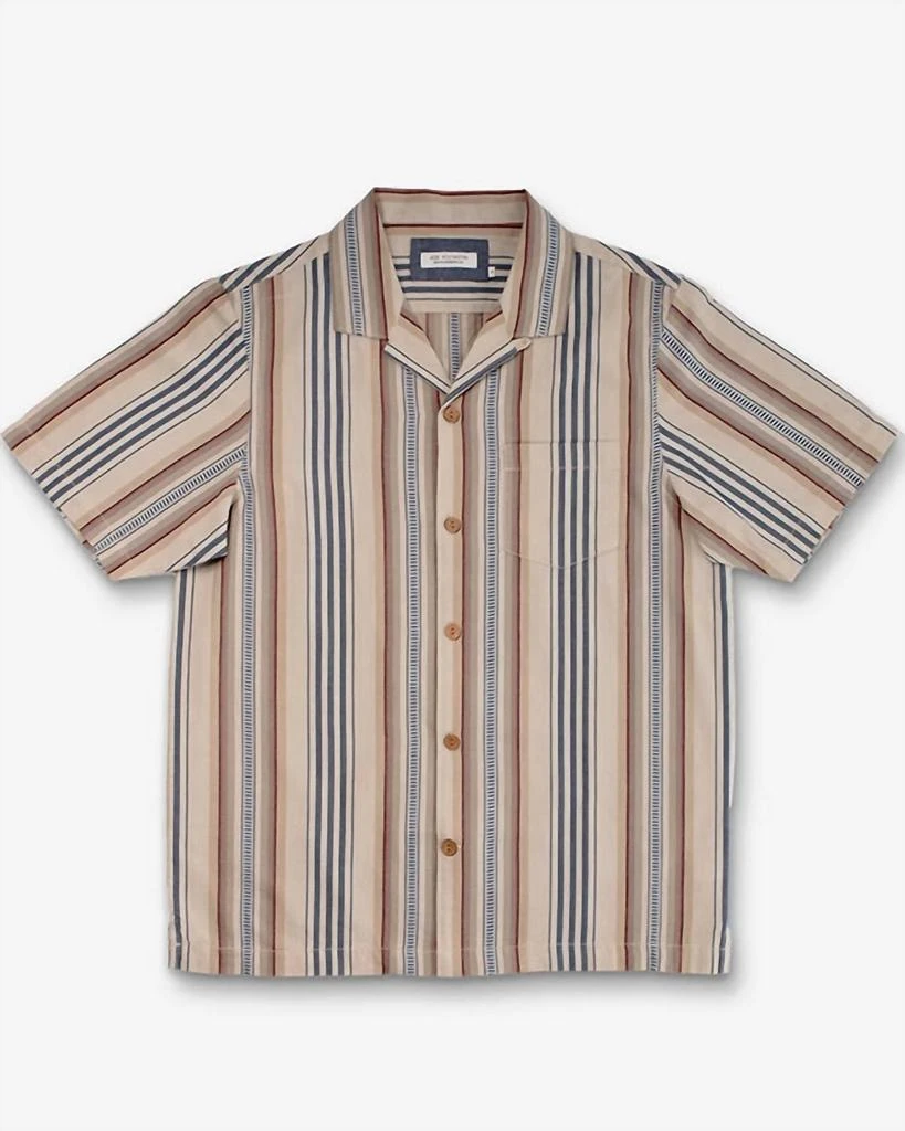 Ace Rivington Men's Mid Weight Camp Shirt In Triple Bar 1