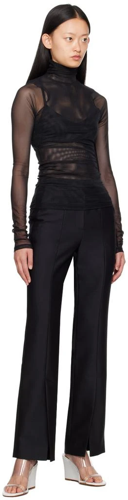 LVIR Black Slit Trousers 4
