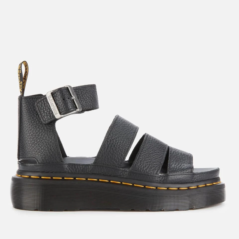 Dr. Martens DR. MARTENS WOMEN'S CLARISSA II QUAD LEATHER SANDALS - BLACK 1