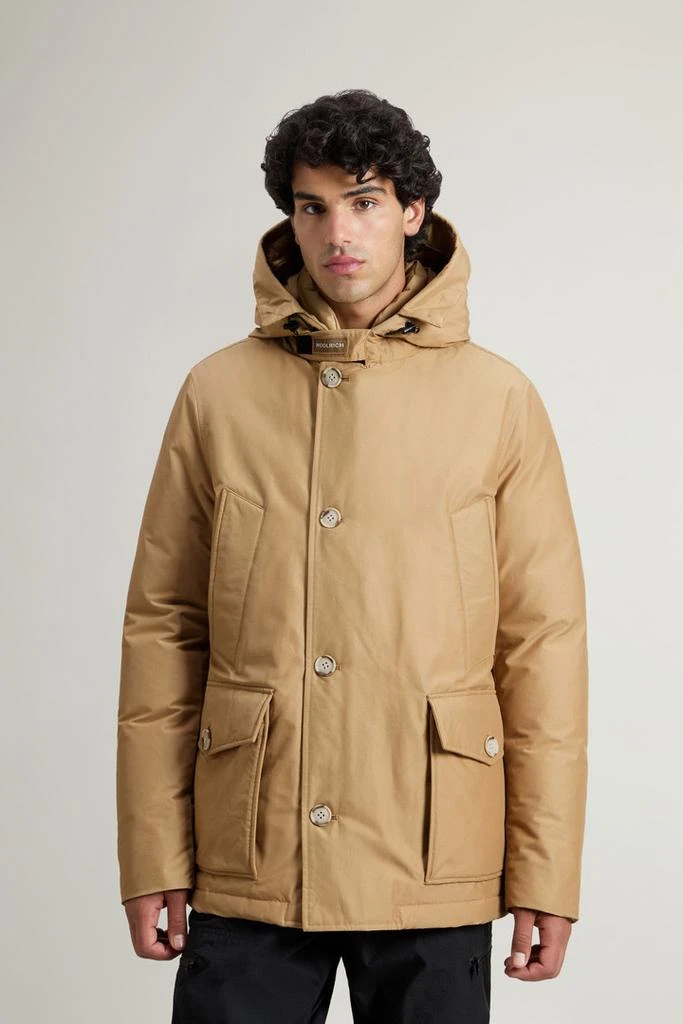 Woolrich Arctic Anorak in Ramar Cloth with Detachable Fur - Men - Beige 4