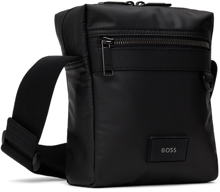 BOSS Black Patch Messenger Bag