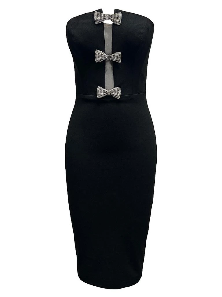 Dress The Population Erica Crystal-Embellished Strapless Body-Con Midi-Dress