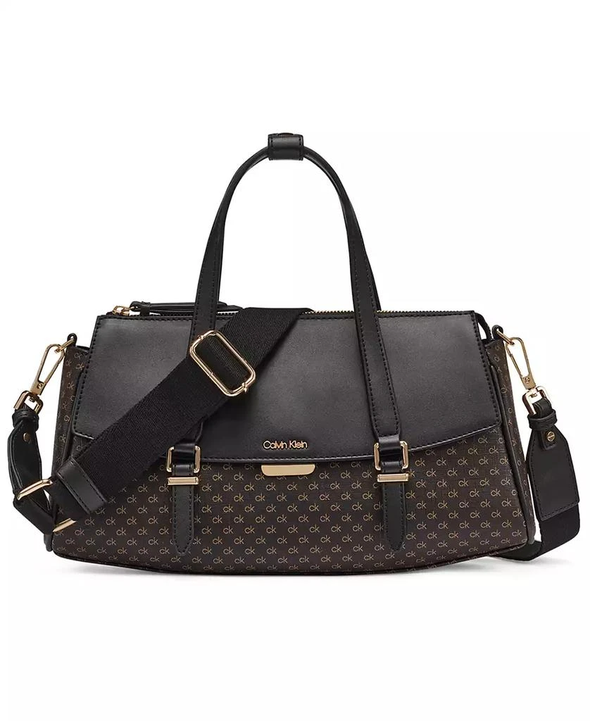 Calvin Klein Irene Mini Signature Top Handle Convertible Satchel