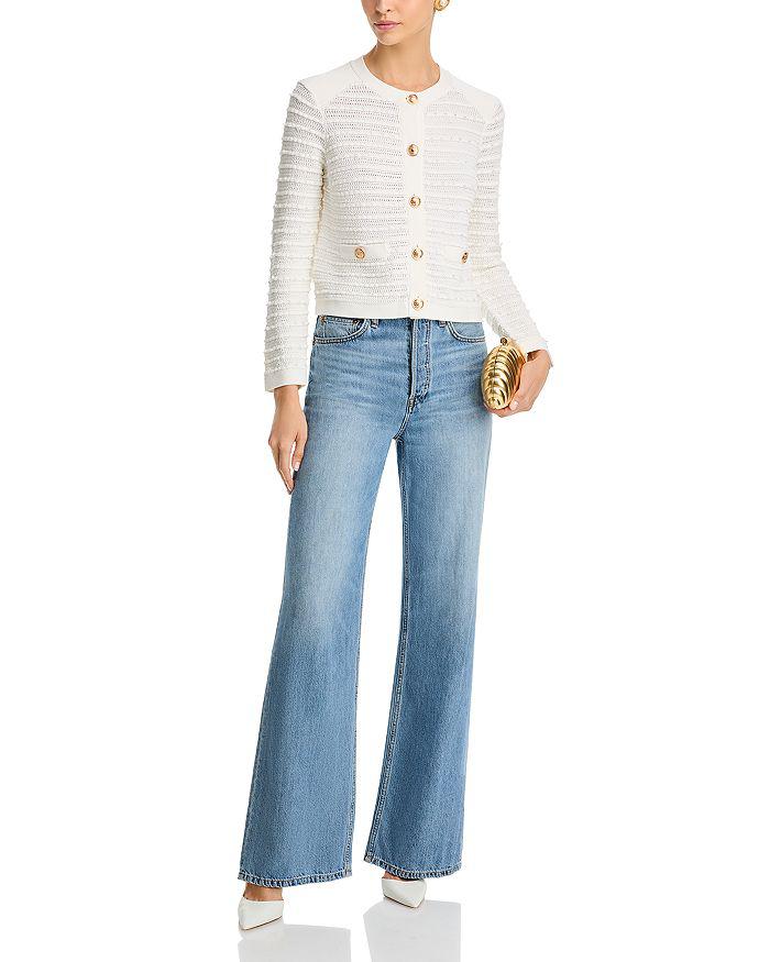 Milly Beaded Textured Cardigan Jacket