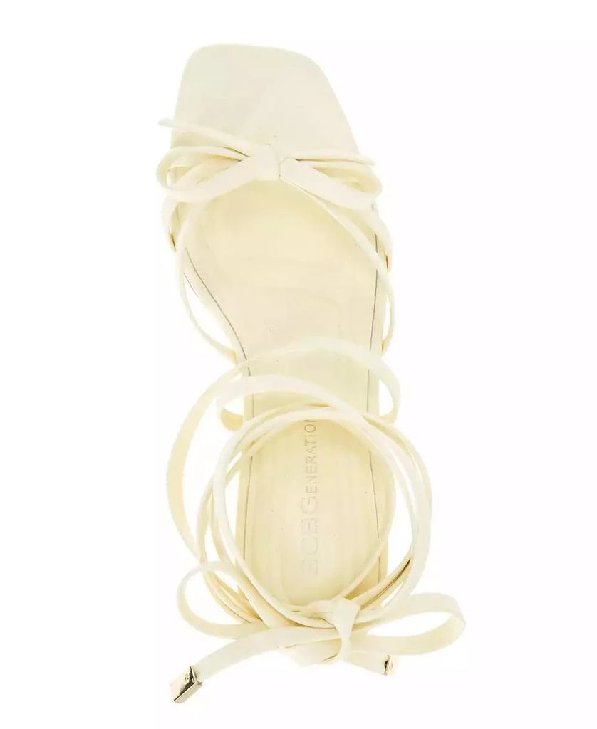 BCBG Women
s Imerez Ankle Wrap Kitten Heel Sandals 4