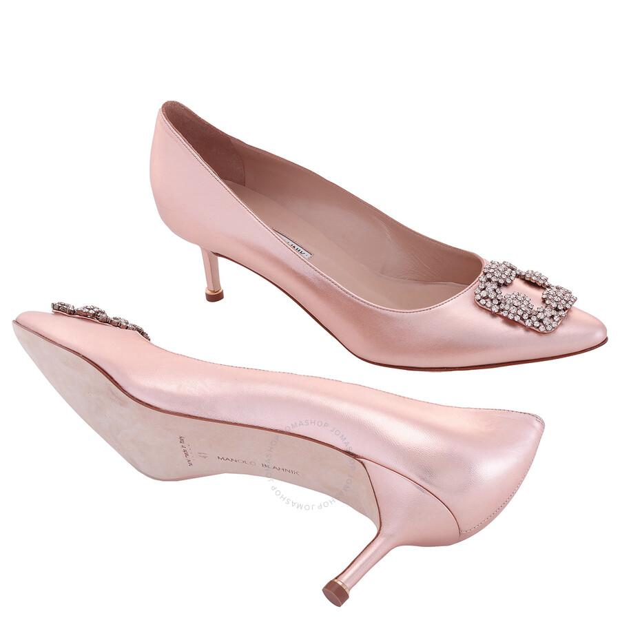 Manolo Blahnik Hangisi Jewel Buckle Pumps