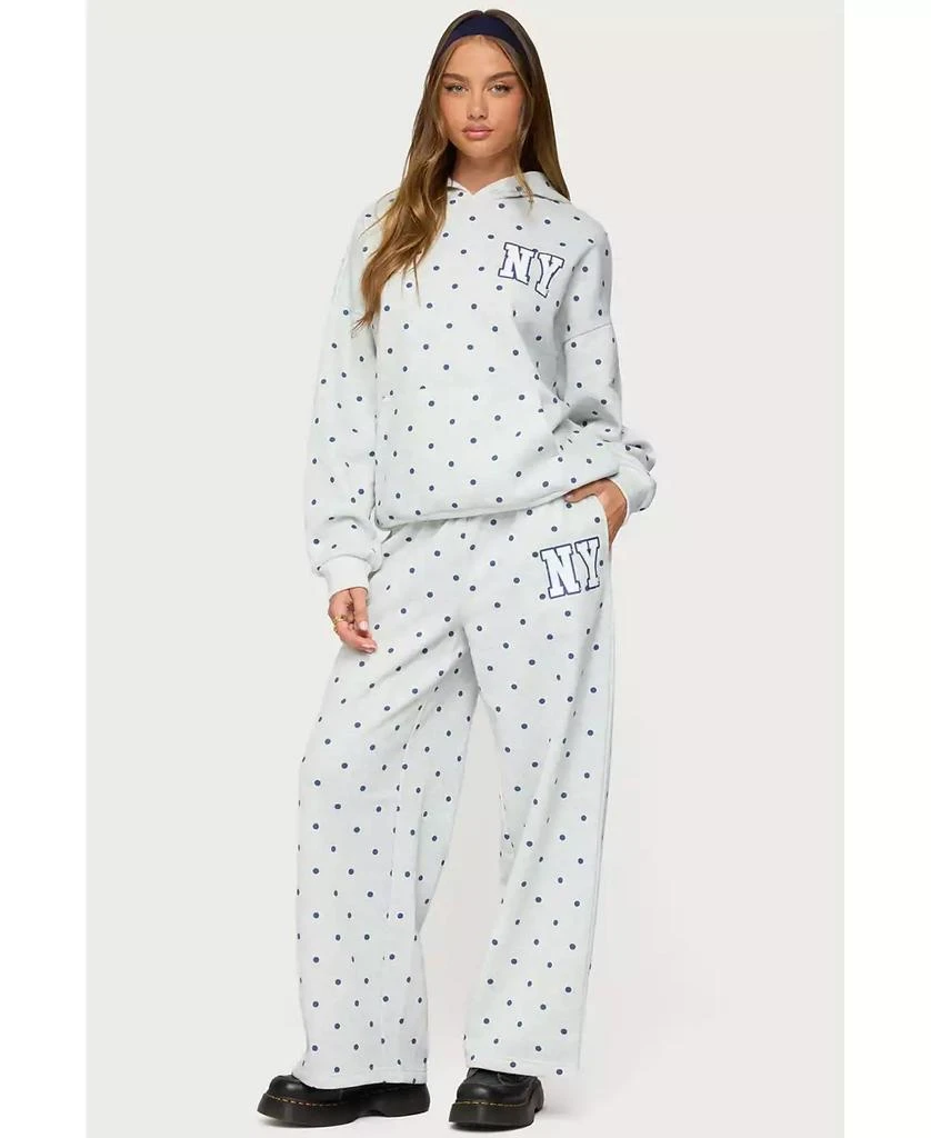 Edikted Women's Ny Babe Polka Dot Sweatpants 3