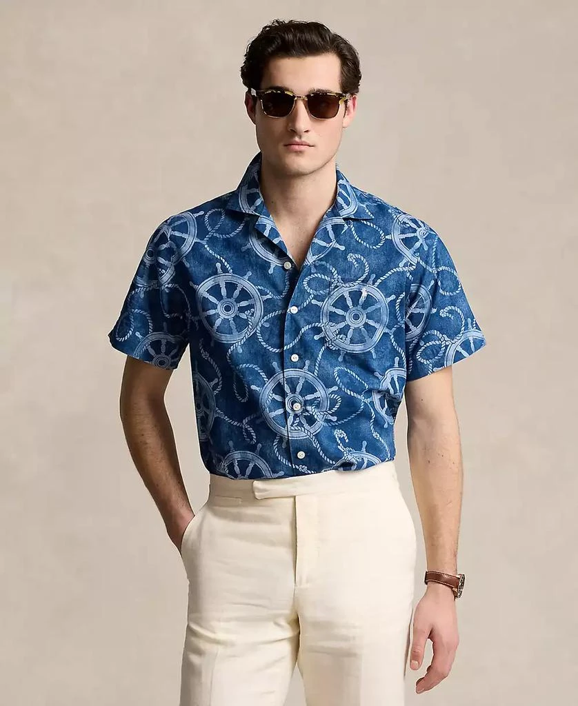 Ralph Lauren Men's Classic-Fit Cotton-Linen Camp Shirt 1