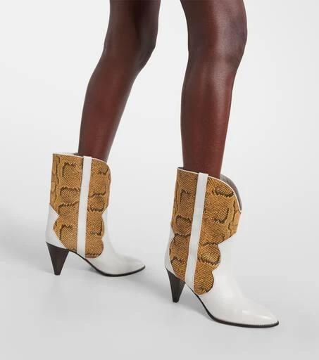Isabel Marant Witney snake-effect leather ankle boots 4