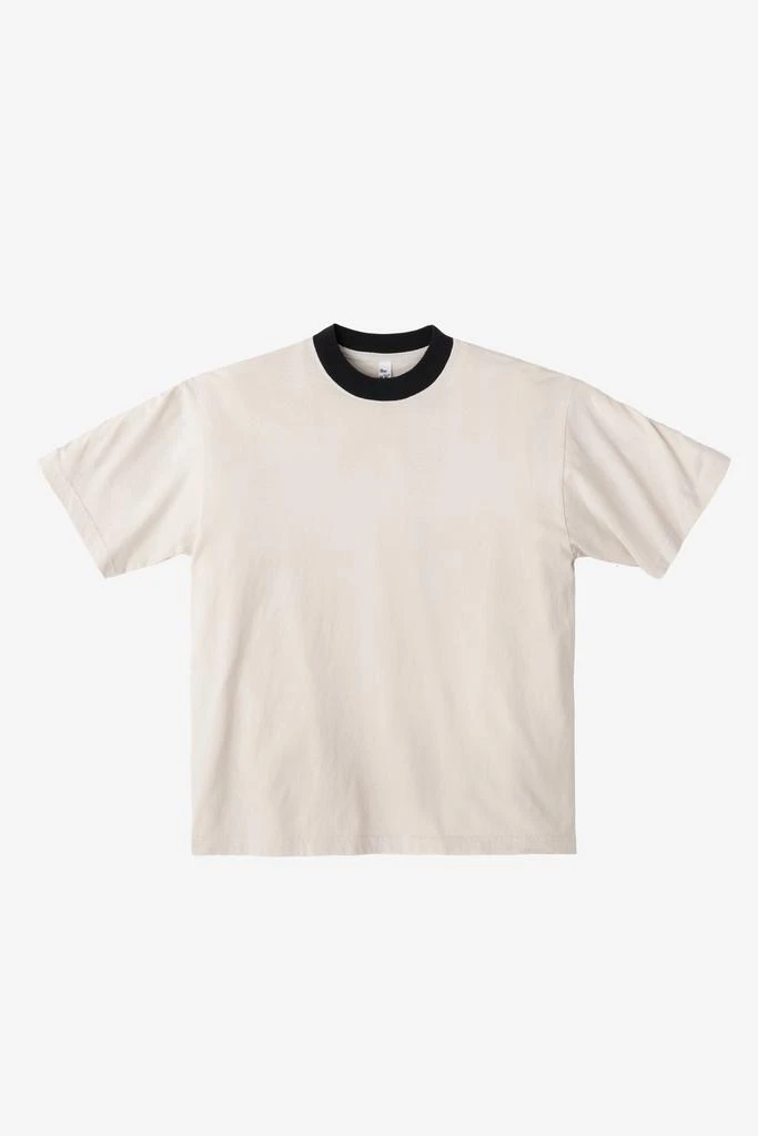 Los Angeles Apparel 1801GDRIN - 6.5oz Garment Dye Crew Neck Ringer T-Shirt 33