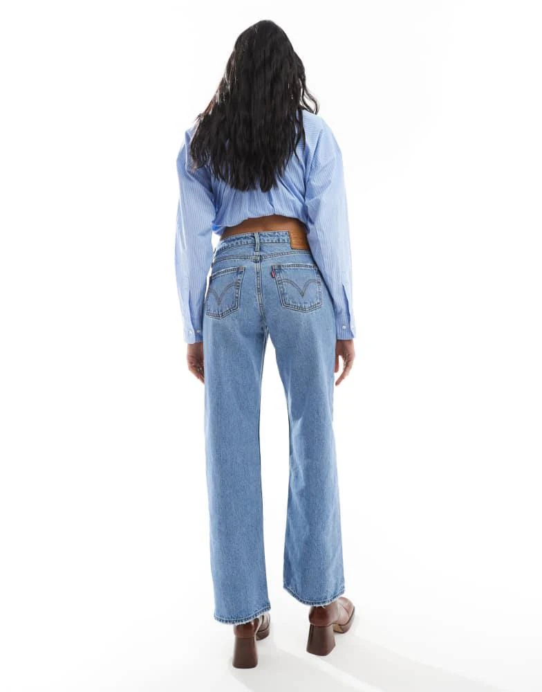 Levi's Levi's loose low waisted jeans in light blue 2